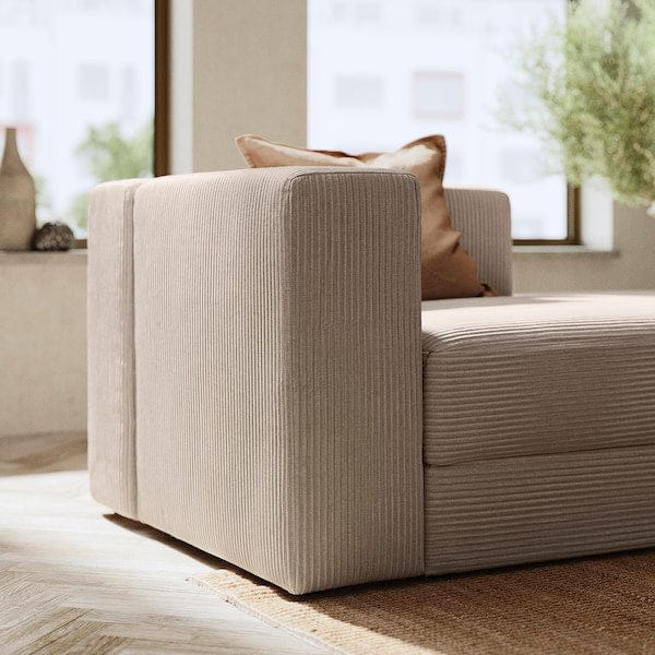 Ikea JÄTTEBO - chaise-longue element right, with armrest/Samsala grey/beige ,