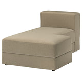 JÄTTEBO chaise longue module, right, Johanneshov brown-beige, 95x71x160 cm
