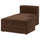 JÄTTEBO chaise longue module, right, Samsala dark brown, 95x71x160 cm