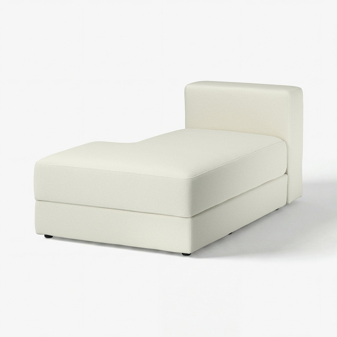 JÄTTEBO chaise longue module, left, Axvall off-white, 95x71x160 cm