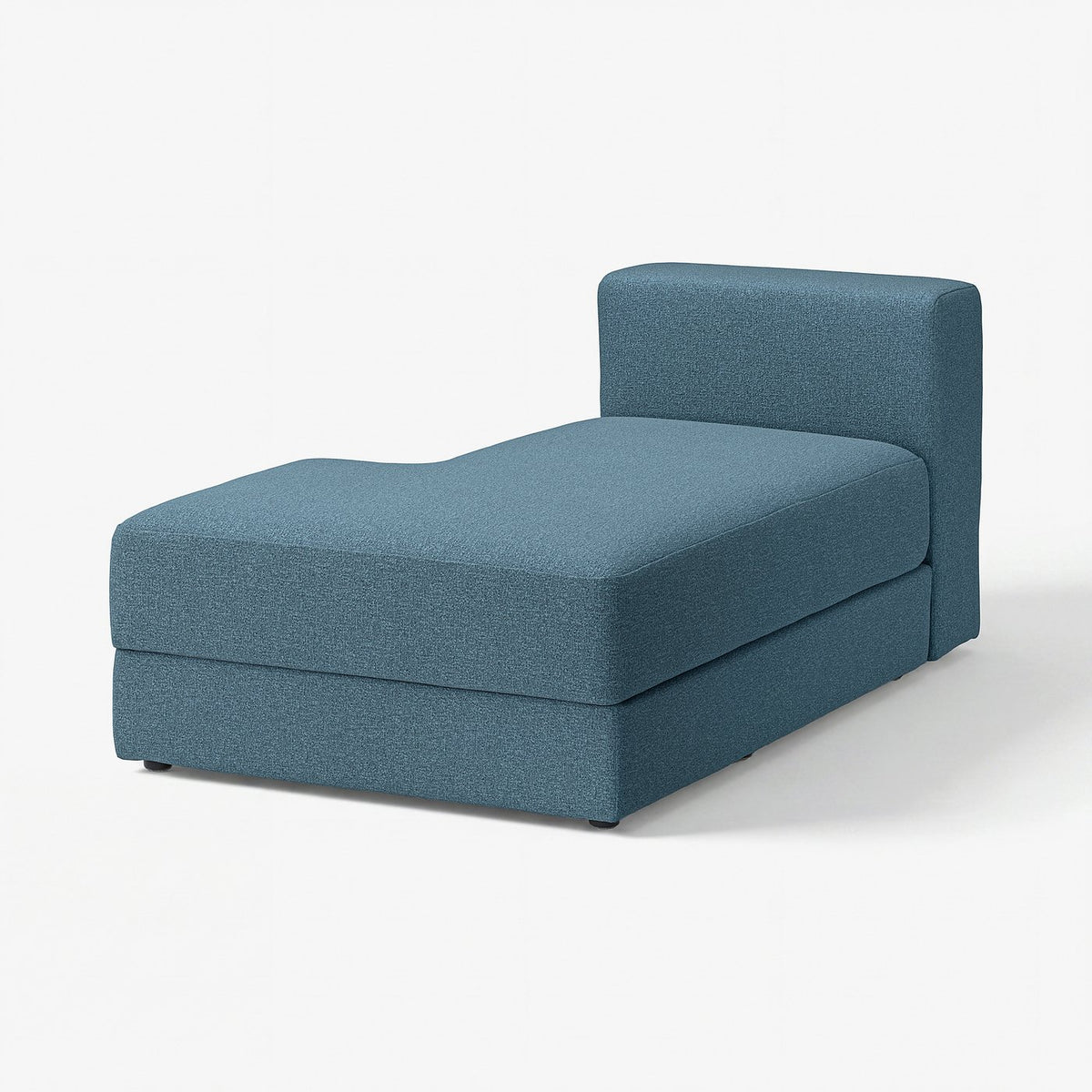 JÄTTEBO chaise longue module, left, Axvall dark grey-blue, 95x71x160 cm