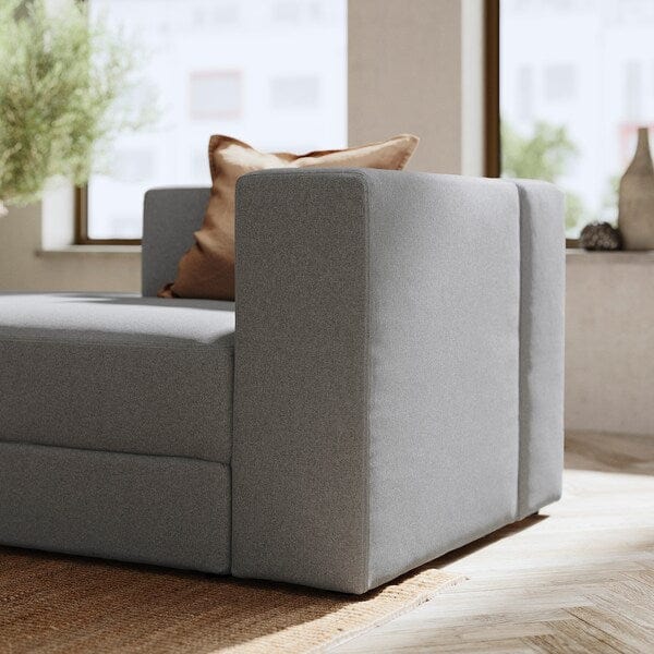 Ikea JÄTTEBO - Left chaise-longue element, with armrest / Gray Tonerud ,