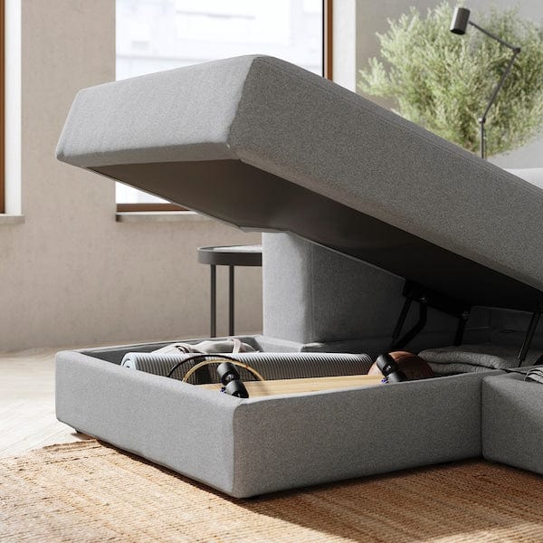 Ikea JÄTTEBO - Left chaise-longue element, with armrest / Gray Tonerud ,