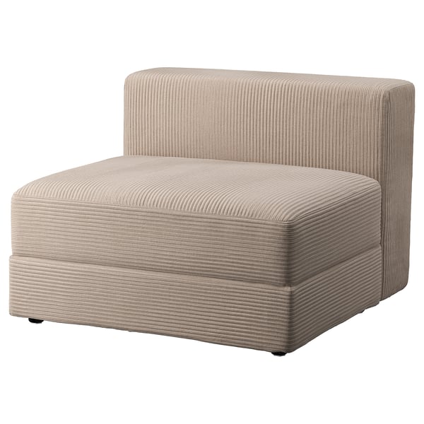 JÄTTEBO cover 1,5-seat module with storage, Samsala grey-beige