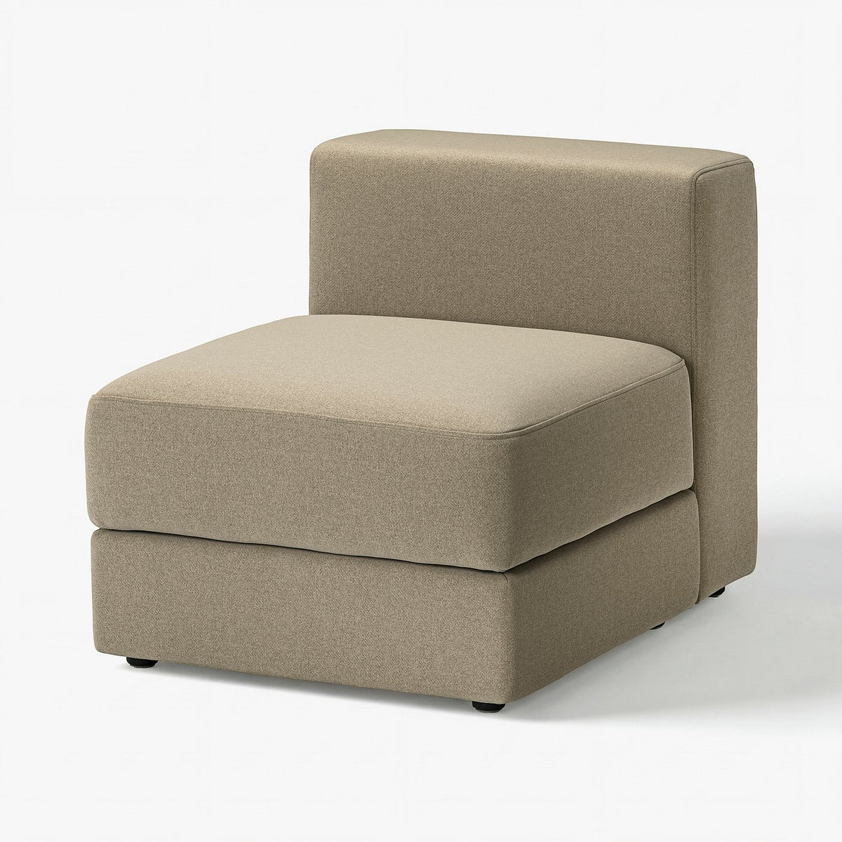 JÄTTEBO cover 1-seat module with storage, Johanneshov brown-beige