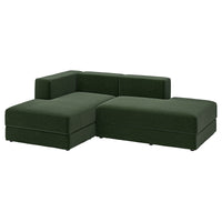 JÄTTEBO chaise longue modules, Johanneshov dark green, 229x71x160 cm