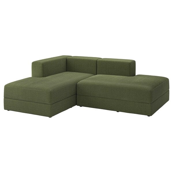 Ikea JÄTTEBO - Chaide-longue modules, dark yellow-green Samsala