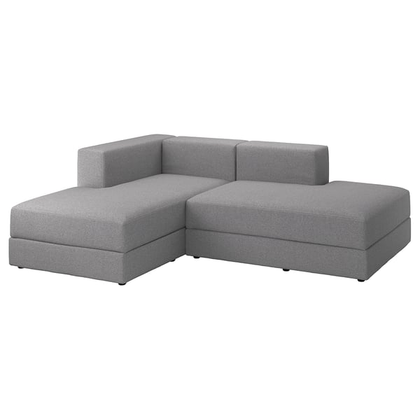 JÄTTEBO chaise longue modules, Tonerud grey, 229x71x160 cm