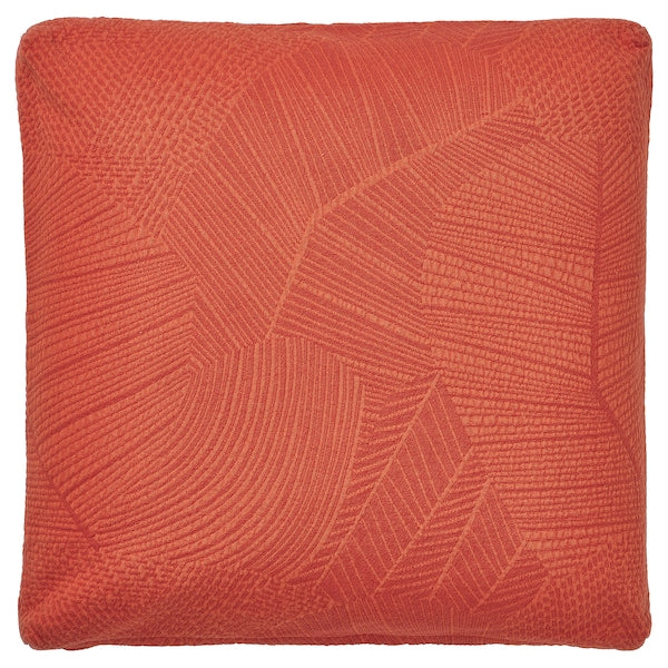 JÄTTEGRAN - Cushion cover, red-orange, 50x50 cm