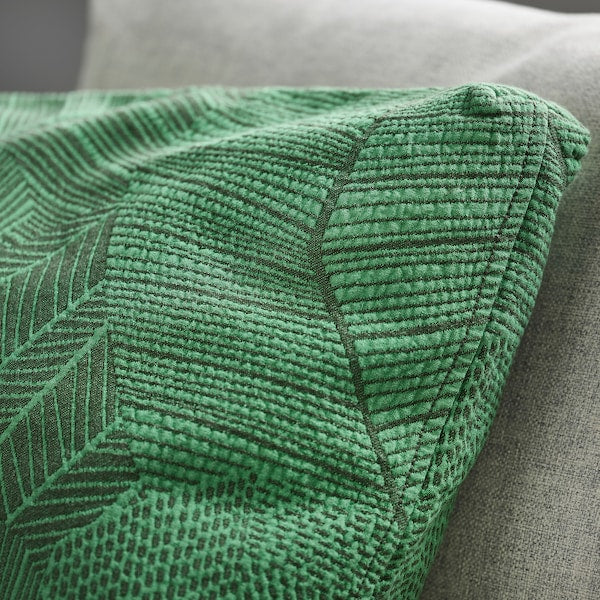 JÄTTEGRAN - Cushion cover, green, 50x50 cm