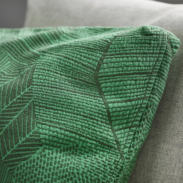 JÄTTEGRAN cushion cover, green, 50x50 cm