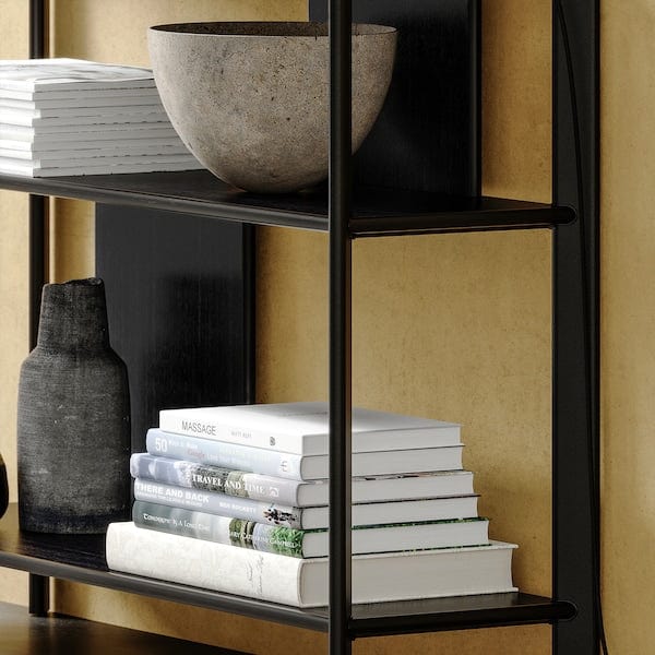 Ikea JÄTTESTA - Side table, black, 95x30 cm
