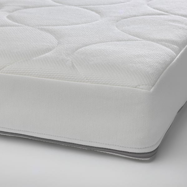 JÄTTETRÖTT Pocket sprung mattress for cot - white 60x120x11 cm , 60x120x11 cm