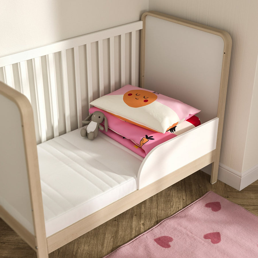 JÄTTETRÖTT pocket spring mattress for cot, white, 60x120x11 cm