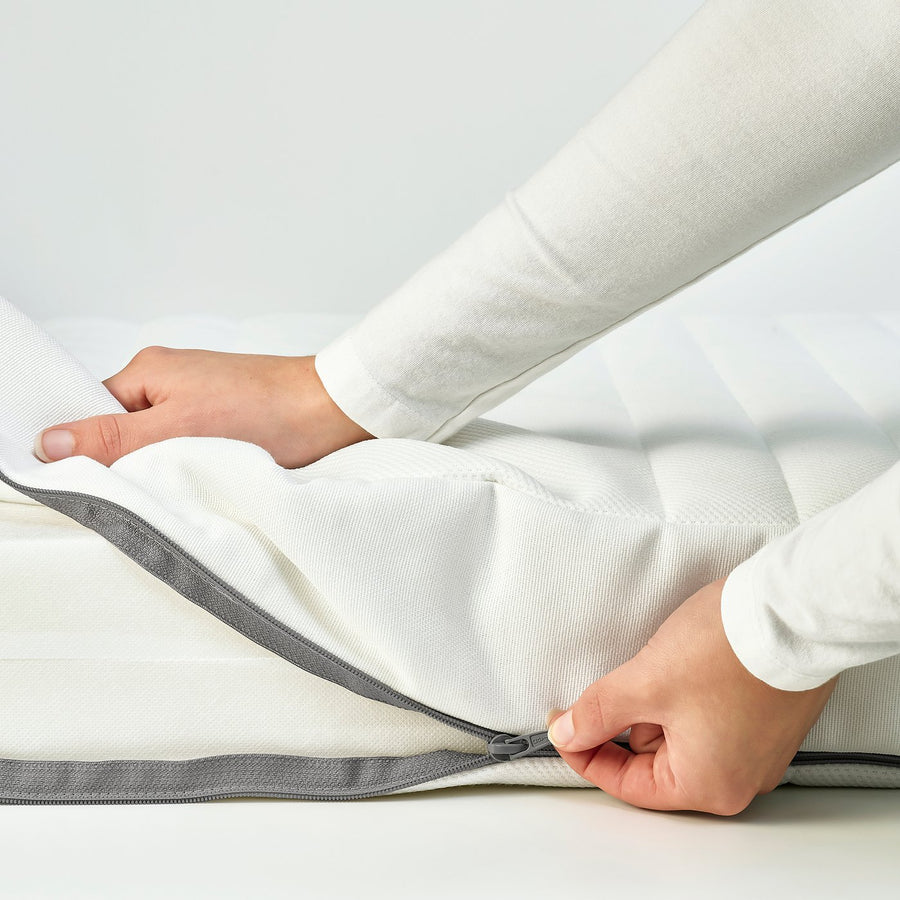 JÄTTETRÖTT pocket spring mattress for cot, white, 60x120x11 cm