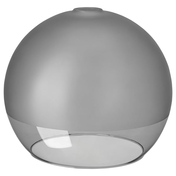 JAKOBSBYN pendant lamp shade, frosted glass/grey, 30 cm