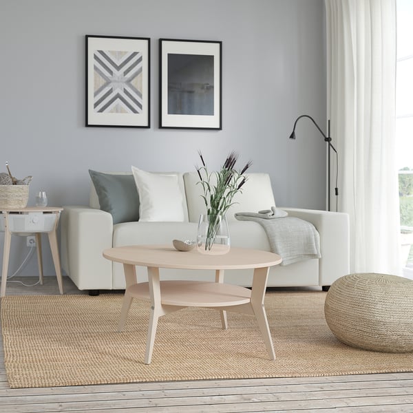 JAKOBSFORS coffee table, oak veneer, 80 cm