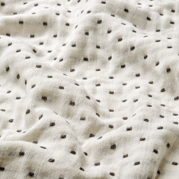 JAKOBSLILJA - Bedspread, off-white/anthracite, 150x250 cm