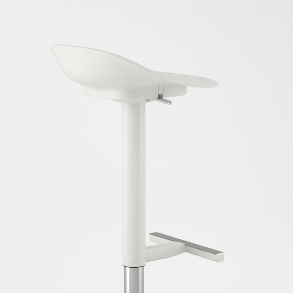 JANINGE - Bar stool, white, 76 cm