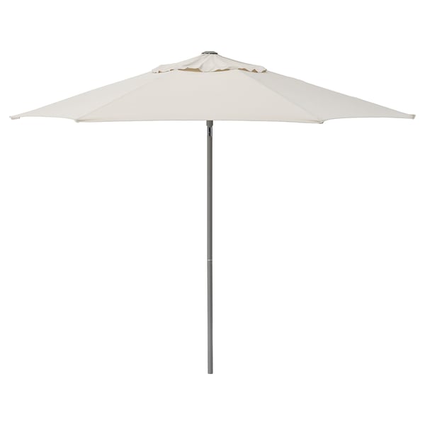 JOGGESÖ - JOGGESÖ Parasol, light grey-beige, 300 cm