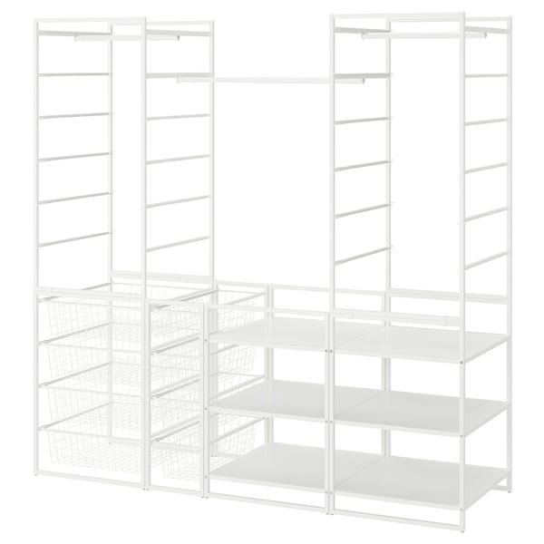 JONAXEL wardrobe combination, white, 173x51x173 cm