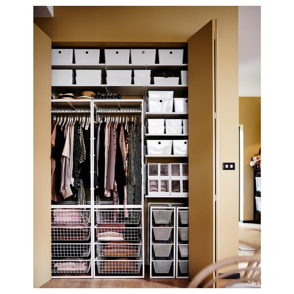 JONAXEL wardrobe combination, white, 99x51x173 cm