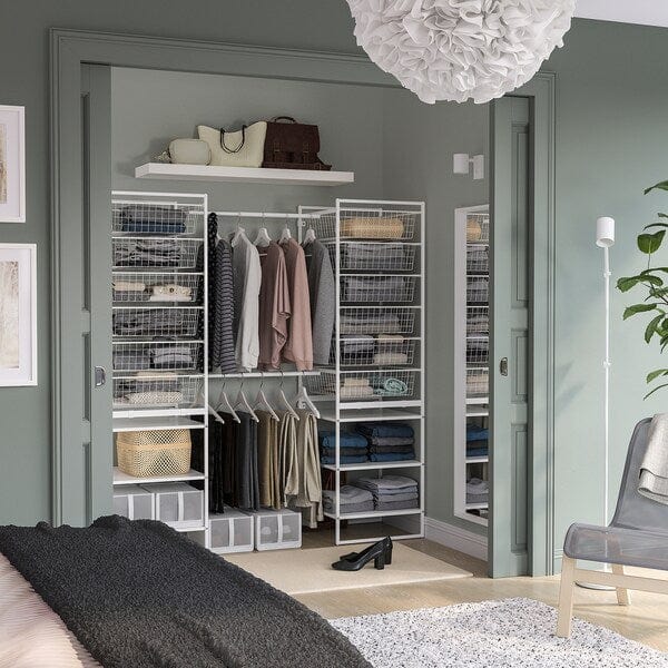 Ikea JONAXEL - Wardrobe combination, white, 142-178x51x173 cm