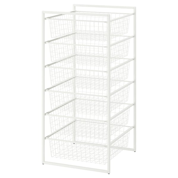 JONAXEL storage combination, white, 50x51x104 cm