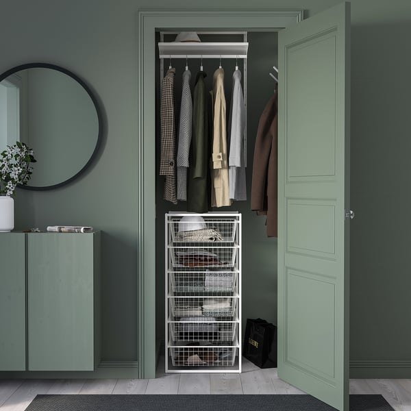 JONAXEL storage combination, white, 50x51x104 cm