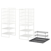JONAXEL / GREJIG hallway furniture, set of 5, white/grey