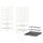 JONAXEL / GREJIG hallway furniture, set of 5, white/grey