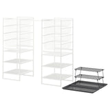 JONAXEL / GREJIG hallway furniture, set of 5, white/grey