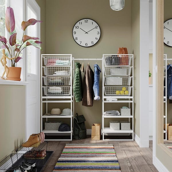 Ikea JONAXEL / GREJIG - Entrance furniture set, 5 pieces, white/grey
