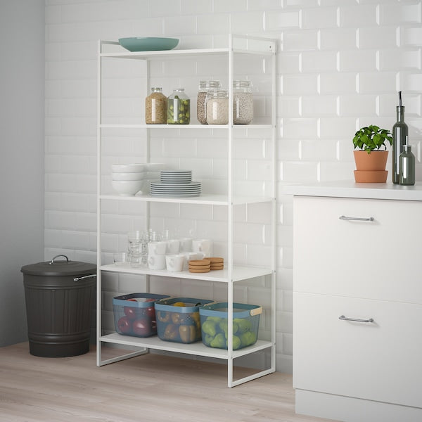 JONAXEL - Shelving unit, white, 80x38x160 cm