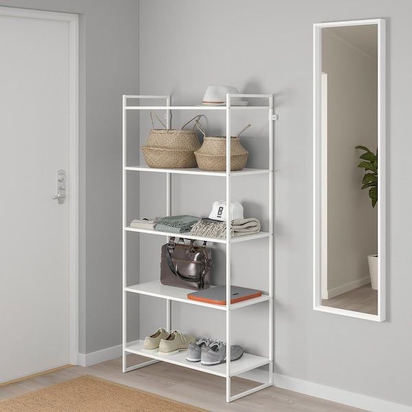 JONAXEL - Shelving unit, white, 80x38x160 cm