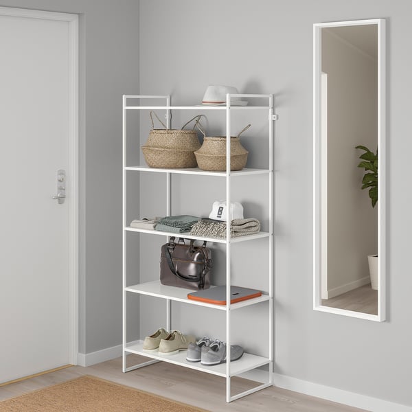 JONAXEL shelving unit, white, 80x38x160 cm