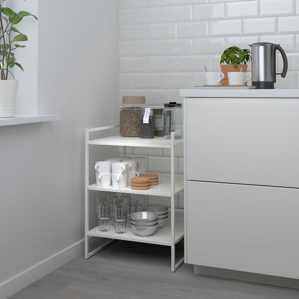 JONAXEL - Shelving unit, white, 50x51x70 cm