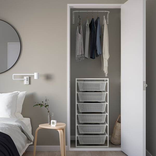 JONAXEL frame, white, 50x51x104 cm