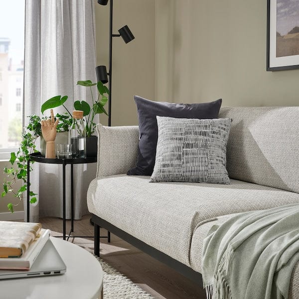 Ikea JORDKASTANJ - Pillow, gray,40x40 cm