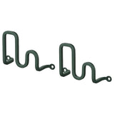 JORDMÅNEN hook, dark grey-green, 10x6x3 cm, 2 pack