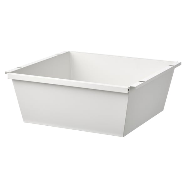 JOSTEIN container, white/in/outdoor, 40x40x15 cm