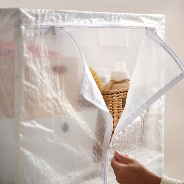 JOSTEIN cover, transparent/in/outdoor, 61x41x180 cm