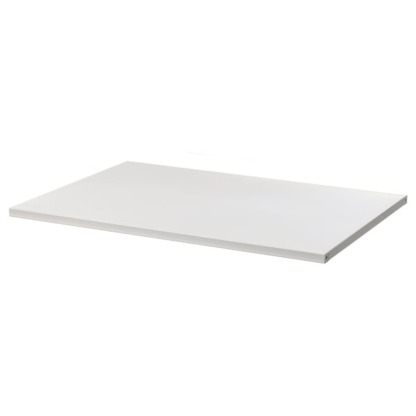 JOSTEIN shelf, metal/in/outdoor white, 57x40 cm
