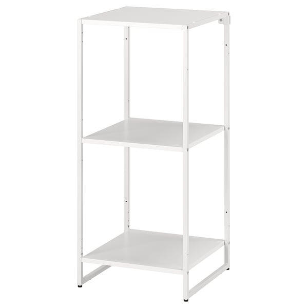 JOSTEIN shelving unit, in/outdoor/metal white, 41x40x90 cm