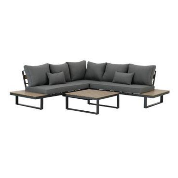 SET AD ANGOLO CLARA 5 POSTI CON TAVOLINO