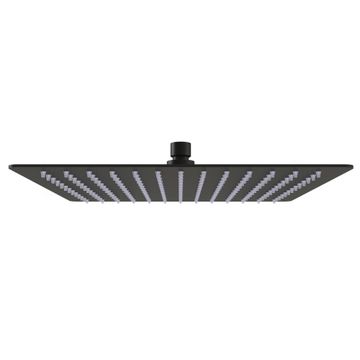 SENSEA BLACK STEEL SQUARE SHOWER HEAD