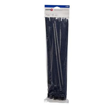 WHITE CABLE TIES 5.5X350MM 100 PIECES