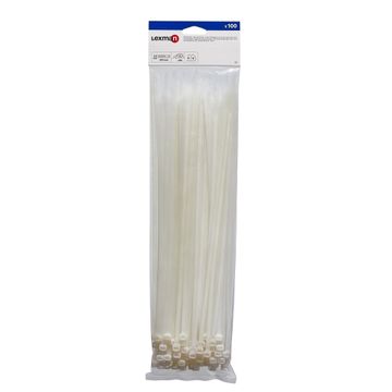 WHITE CABLE TIES 5.5X350MM 100 PIECES
