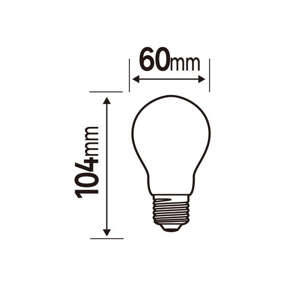 LED BULB E27=75W FROSTED DROP DIMMABLE NATURAL LIGHT