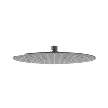 Black Steel Shower Head 25cm Diameter